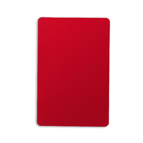 Set of 10 Red Plastic Bridge Size Cut Cards