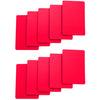 Set of 10 Red Plastic Bridge Size Cut Cards