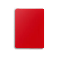 Set of 10 Red Plastic Poker Size Cut Cards