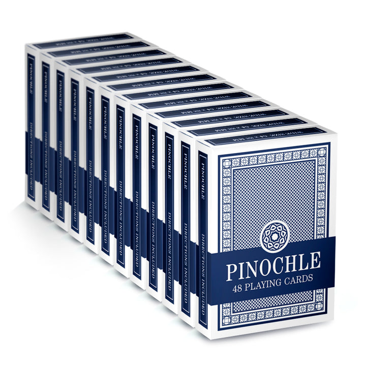 Unbranded Red Blue Pinochle Playing Cards Double Deck Set