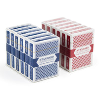 Unbranded Red Blue Poker Size Jumbo Index Playing Cards - QTY 12