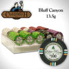 Bluff Canyon 13.5 Gram Clay Poker Chips in Acrylic Trays - 200 Ct.