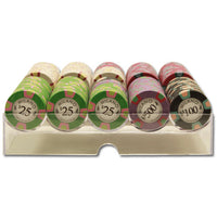 Milano 10 Gram Clay Poker Chips in Acrylic Trays - 200 Ct.