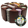 Desert Heat 13.5 Gram Clay Poker Chips in Wood Carousel - 200 Ct.