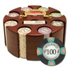 Milano 10 Gram Clay Poker Chips in Wood Carousel - 200 Ct.