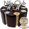 Nile Club 10 Gram Ceramic Poker Chips in Wood Carousel - 200 Ct.