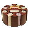 Milano 10 Gram Clay Poker Chips in Wood Carousel - 200 Ct.