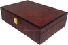 200 Capacity Mahogany Wooden Poker Chip Case