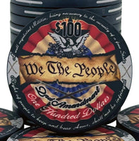 2nd Amendment Ceramic Poker Chips