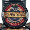 The 2nd Amendment Ceramic Poker Chip - $100 Close Up