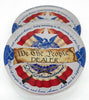 The 2nd Amendment Crystal Glass Dealer Button