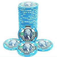 10 Gram Ceramic Custom Poker Chips - Semi Custom - Dead Presidents