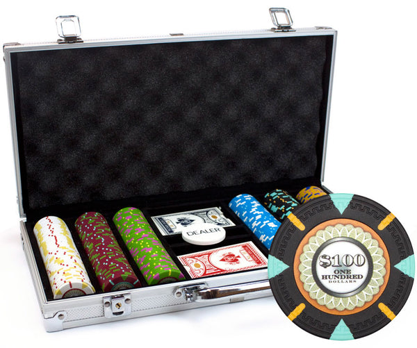 The Mint 13.5 Gram Clay Poker Chips in Standard Aluminum Case - 300 Ct.