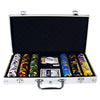 King&#039;s Casino 14 Gram Clay Poker Chips in Standard Aluminum Case - 300 Ct.