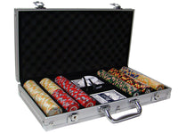 Nile Club 10 Gram Ceramic Poker Chips in Standard Aluminum Case - 300 Ct.