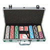 Las Vegas 14 Gram Clay Poker Chips in Standard Aluminum Case - 300 Ct.