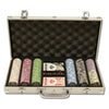 Milano 10 Gram Clay Poker Chips in Standard Aluminum Case - 300 Ct.