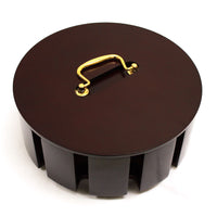 300 Capacity Wooden Poker Chip Carousel Case