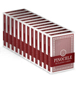 Unbranded Red Pinochle Playing Cards - QTY 12