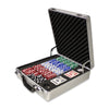 Diamond Suited 12.5 Gram ABS Poker Chips in Deluxe Aluminum Case - 500 Ct.