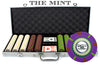 The Mint 13.5 Gram Clay Poker Chips in Standard Aluminum Case - 500 Ct.