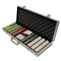 Desert Heat 13.5 Gram Clay Poker Chips in Standard Aluminum Case - 500 Ct.