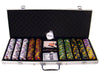 King&#039;s Casino 14 Gram Clay Poker Chips in Standard Aluminum Case - 500 Ct.