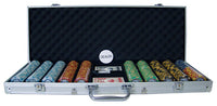 Monte Carlo 14 Gram Clay Poker Chips in Standard Aluminum Case - 500 Ct.