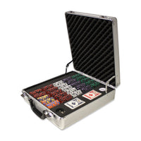 Ace King Suited 14 Gram Clay Poker Chips in Deluxe Aluminum Case - 500 Ct.