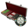 Bluff Canyon 13.5 Gram Clay Poker Chips in Black Aluminum Case - 500 Ct.