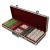 Desert Heat 13.5 Gram Clay Poker Chips in Black Aluminum Case - 500 Ct.