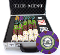 The Mint 13.5 Gram Clay Poker Chips in Deluxe Aluminum Case - 500 Ct.