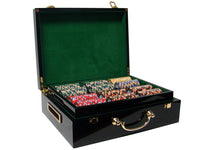 Nile Club 10 Gram Ceramic Poker Chips in Wood Hi Gloss Case - 500 Ct.