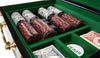 Ace King Suited 14 Gram Clay Poker Chips in Wood Hi Gloss Case - 500 Ct.