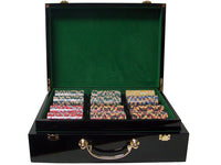 Nile Club 10 Gram Ceramic Poker Chips in Wood Hi Gloss Case - 500 Ct.