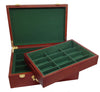 Interior View 2 - 500 Capacity Mahogany Wood Poker Case