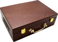 Premium 500 Capacity Mahogany Wooden Poker Chip Case