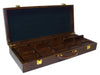 500 Capacity Walnut Wooden Poker Chip Case