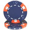 Custom Hot Stamped Poker Chips - 11.5 Gram Triple Crown - Letters & Denominations