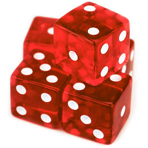 5 Red 19mm Dice