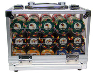 Nile Club 10 Gram Ceramic Poker Chips in Acrylic Carrier - 600 Ct.