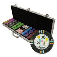 Desert Heat 13.5 Gram Clay Poker Chips in Aluminum Case - 600 Ct.