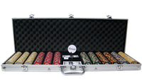 Nile Club 10 Gram Ceramic Poker Chips in Aluminum Case - 600 Ct.