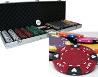 Ace King Suited 14 Gram Clay Poker Chips in Aluminum Case - 600 Ct.