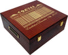 Custom Engraved Mahogany Wood Poker Chip Case - 750 Chip Capacity