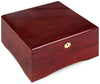 750 Capacity Glossy Wooden Mahogany Poker Chip Case - Closed