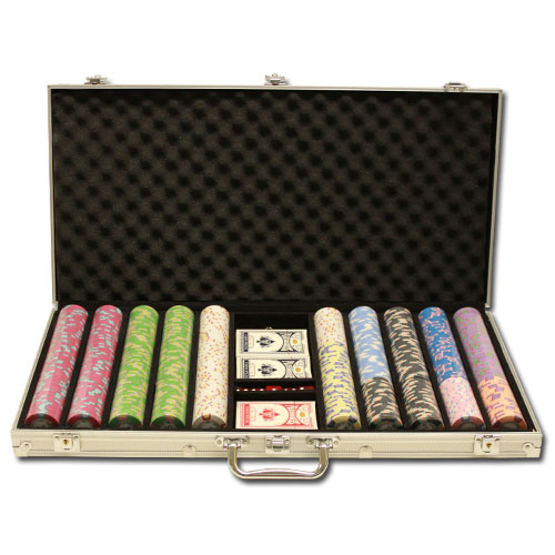 Milano 10 Gram Clay Poker Chips in Aluminum Case - 750 Ct.