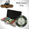 Bluff Canyon 13.5 Gram Clay Poker Chips in Aluminum Case - 750 Ct.