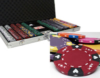 Ace King Suited 14 Gram Clay Poker Chips in Aluminum Case - 750 Ct.