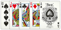 Bee No. 92 Diamond Back Club Special Red Blue Poker Size Regular Index Double Deck Set